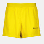 Shorts Short track crop Palm Angels Amarillo Femme