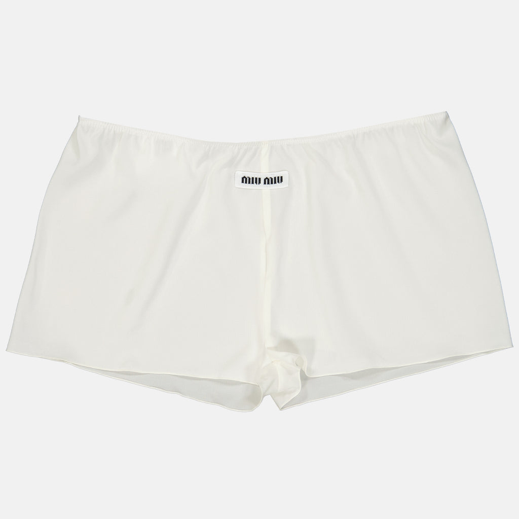 Underwear and homewear Silk shorts Miu Miu Beige Women