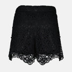 Shorts Short en dentelle macramé Burberry Noir Femme