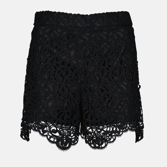 Macrame lace shorts