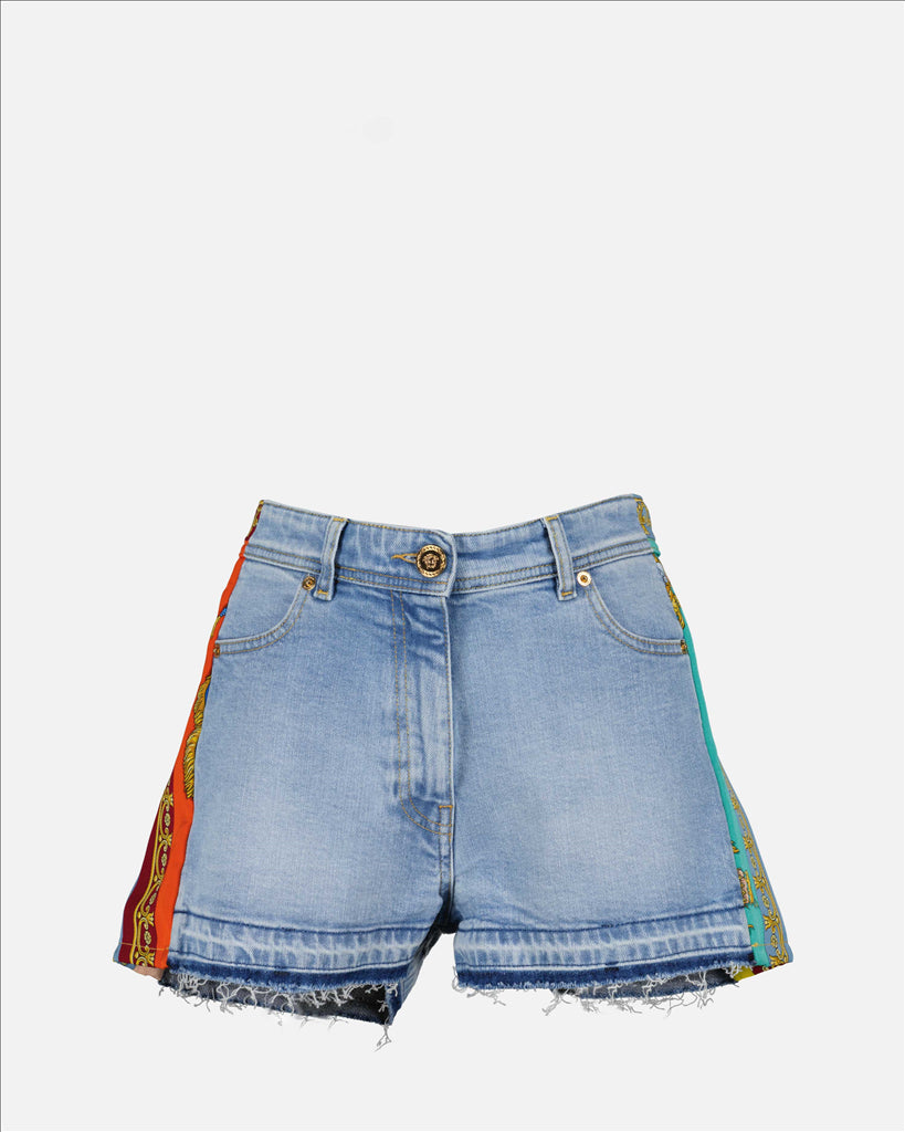 Pantaloni Short Royal Rebellion Versace Blu Femme