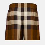 Shorts Short à carreaux Burberry Marrom Femme