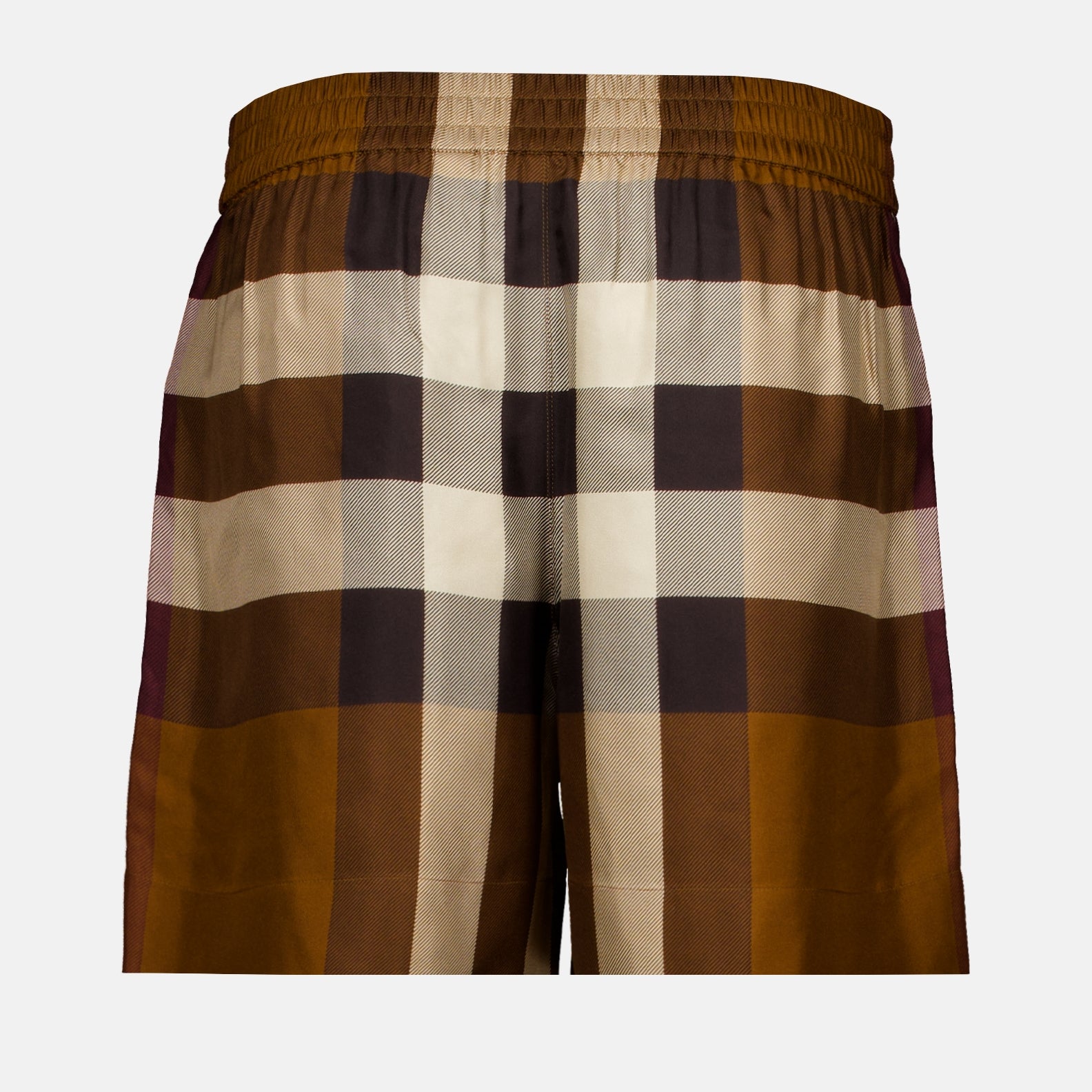 Shorts Short à carreaux Burberry Marron Femme