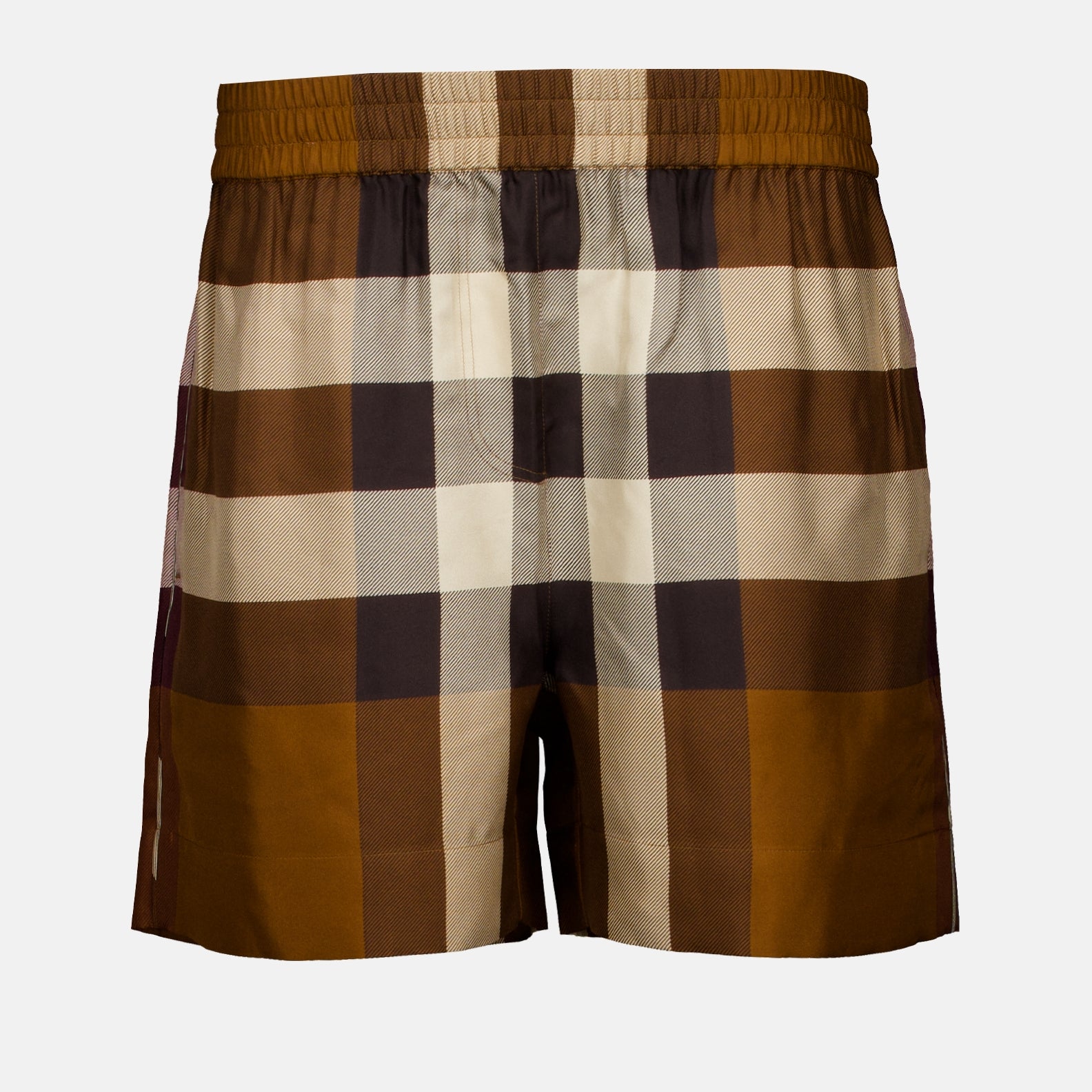 Shorts Short à carreaux Burberry Marron Femme