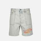 Shorts Short Utility Off-White Azul Homme