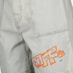 Shorts Short Utility Off-White Azul Homme