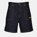 Shorts Short Wave Off Off-White Blue Man