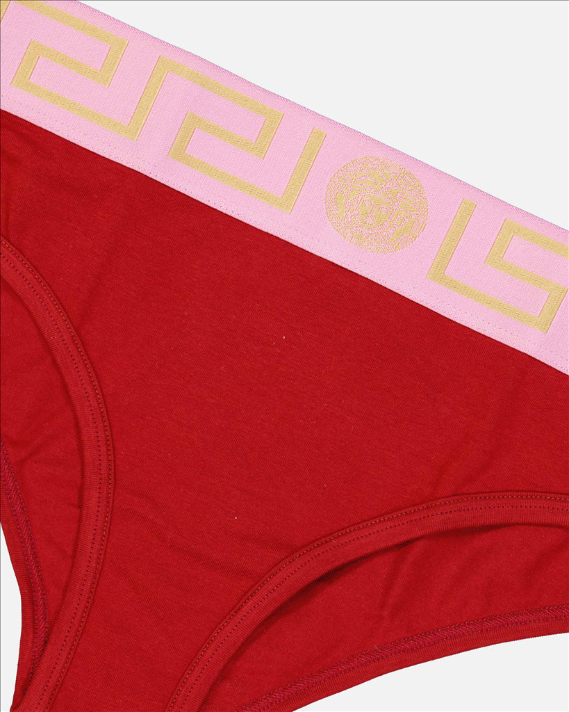 Sous-vêtements et homewear Slip Medusa Greca Versace Rouge Femme