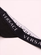 Intimo e homewear String à logo Versace Nero Femme