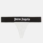 Roupa íntima e homewear String à logo Palm Angels Preto Femme