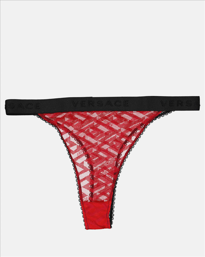 Sous-vêtements et homewear String Greca Versace Rouge Femme