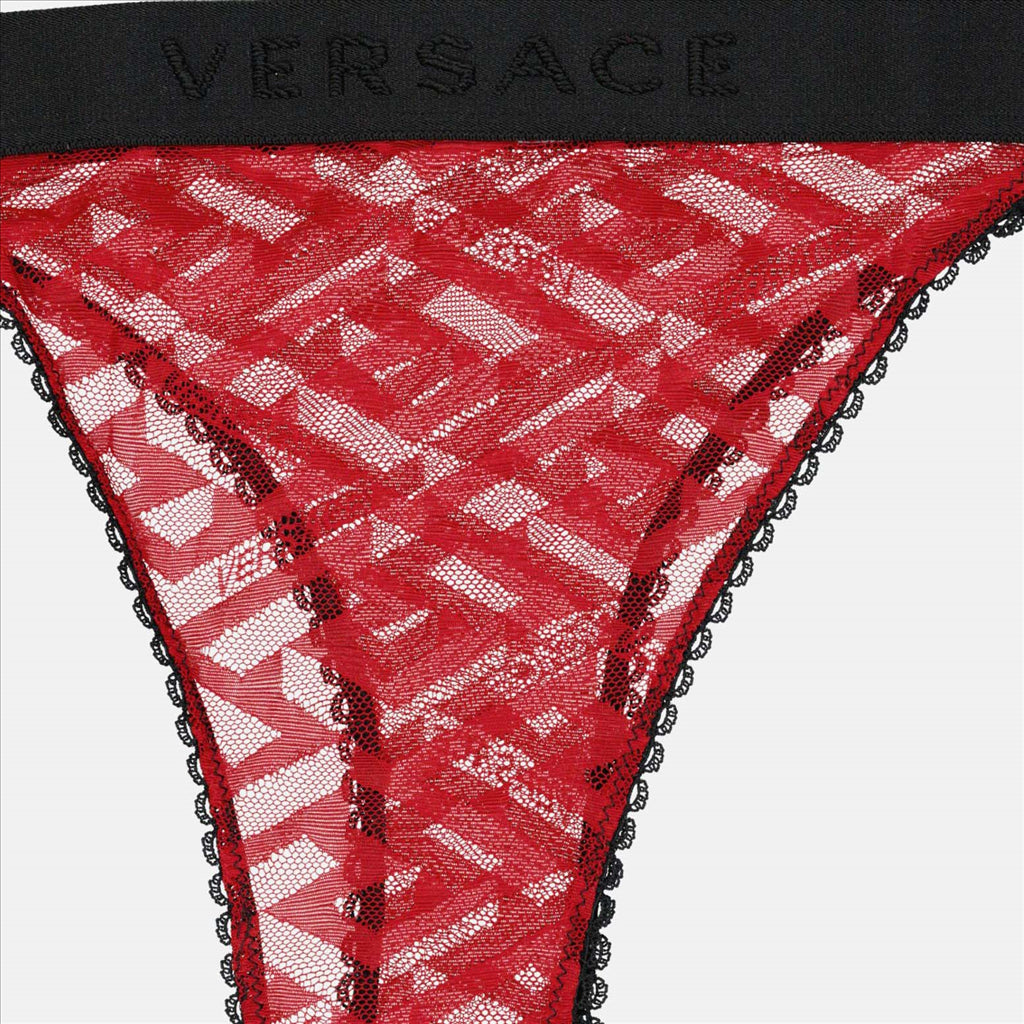Sous-vêtements et homewear String Greca Versace Rouge Femme