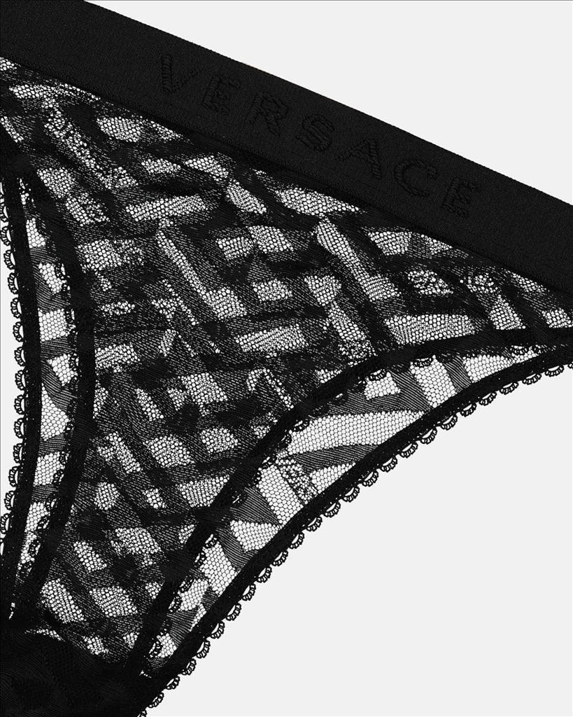 Intimo e homewear String Greca Signature Versace Nero Femme