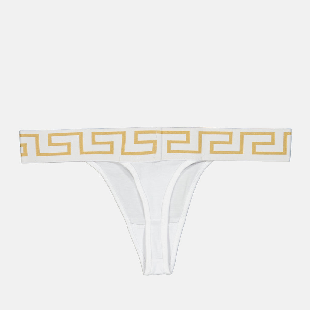 Sous-vêtements et homewear String Medusa Greca Versace Blanc Femme