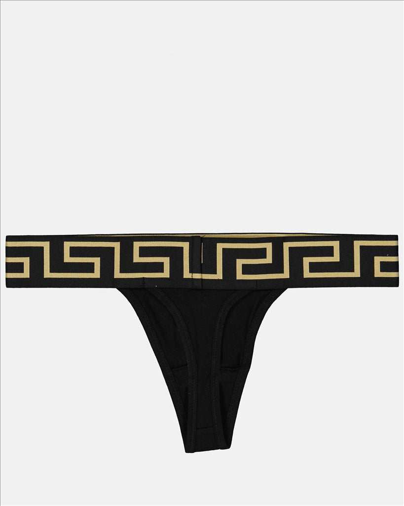 Intimo e homewear String Medusa Greca Versace Nero Femme