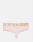 Roupa íntima e homewear String Medusa Greca Versace Rosa Femme