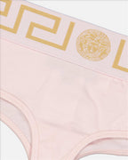 Roupa íntima e homewear String Medusa Greca Versace Rosa Femme