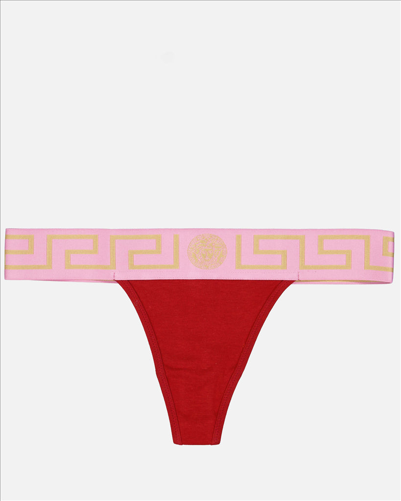 Intimo e homewear String Medusa Greca Versace Rosso Femme