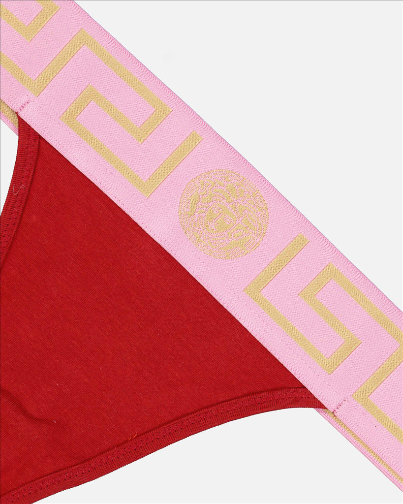 Intimo e homewear String Medusa Greca Versace Rosso Femme