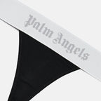 Roupa íntima e homewear String à logo Palm Angels Preto Femme