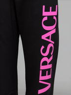Clothing Logo Tracksuit Versace Black Kids
