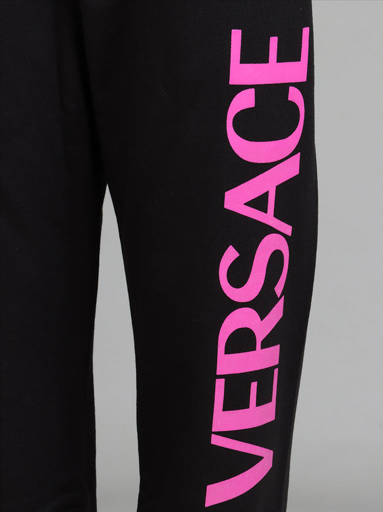 Clothing Logo Tracksuit Versace Black Kids