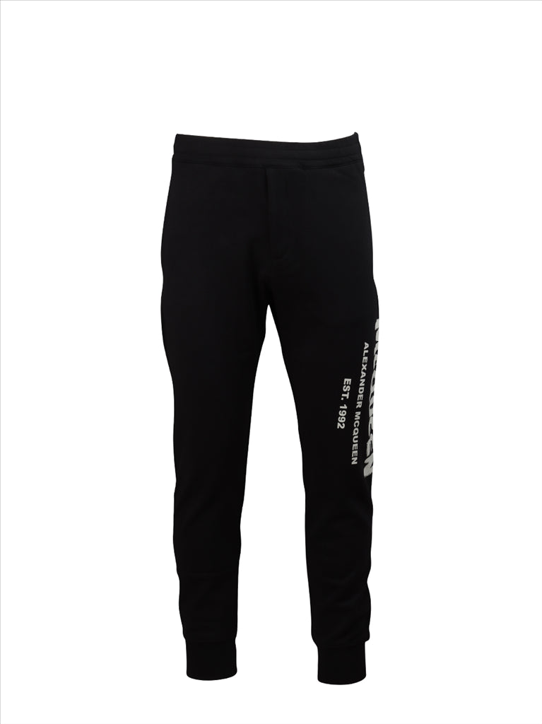 Pantalons Survêtement logo graffiti Alexander McQueen Noir Homme