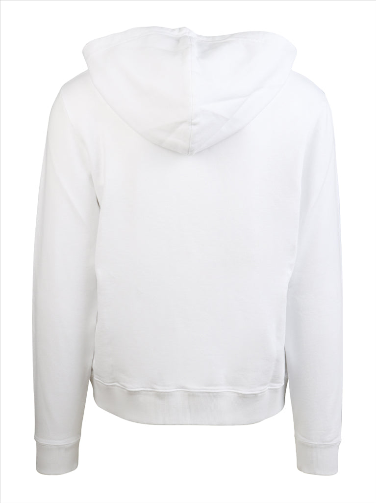 Sweatshirts Sweat à capuche à logo Saint Laurent Blanc Homme