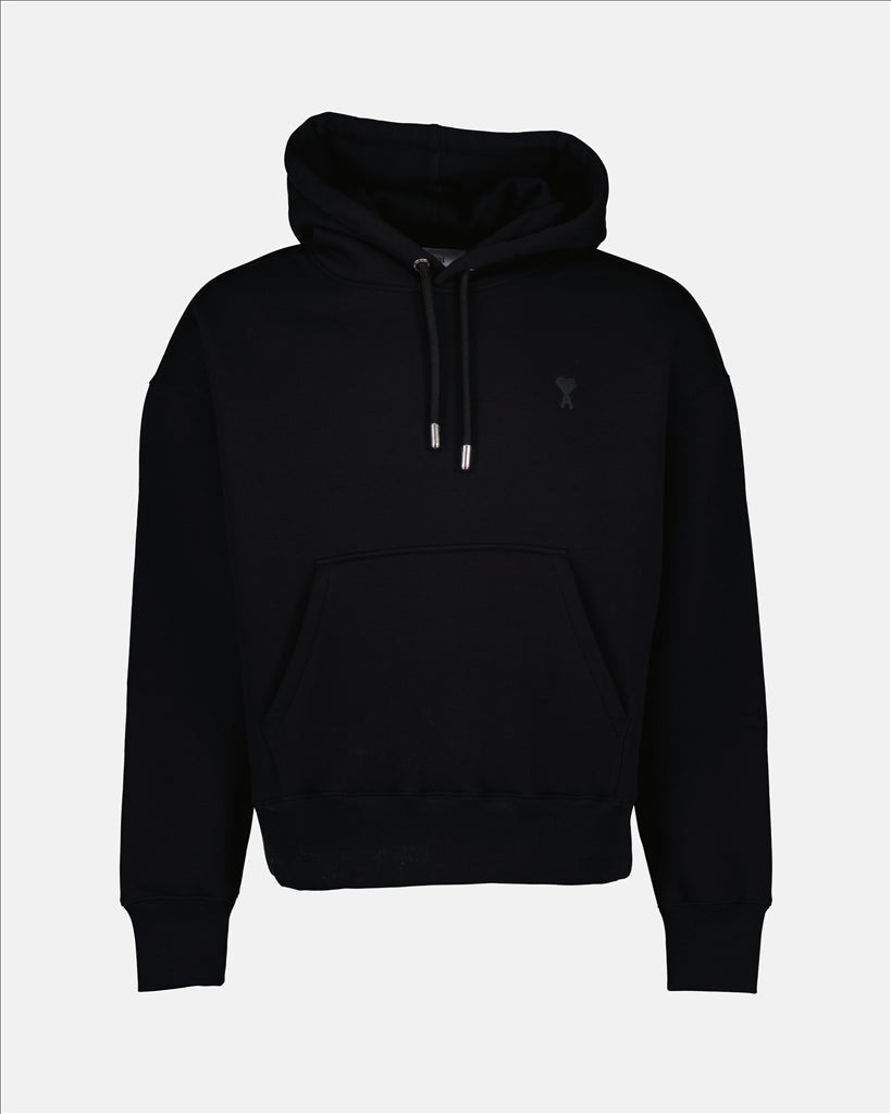 Sweatshirts Sweat à capuche Ami de Coeur Ami PARIS Noir Unisexe