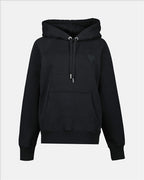 スウェットシャツ ハートフレンドパーカー Ami PARIS 黒 ユニセックス