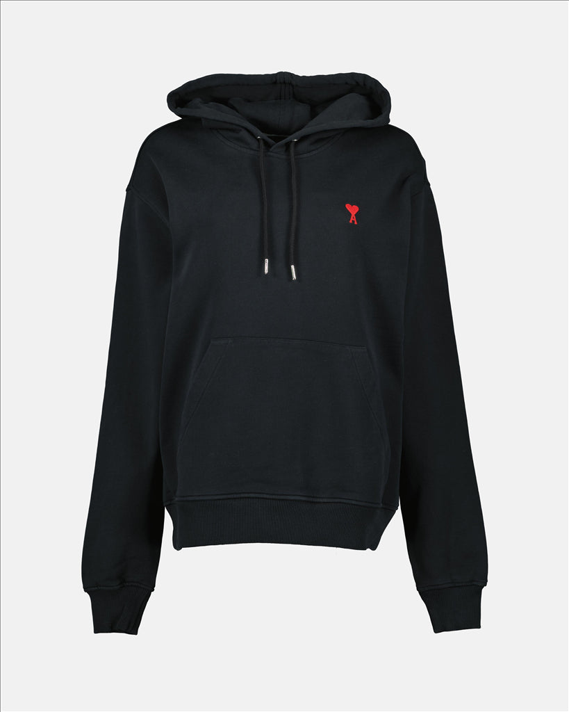 Sweatshirts Sweat à capuche Ami de coeur Ami PARIS Noir Femme