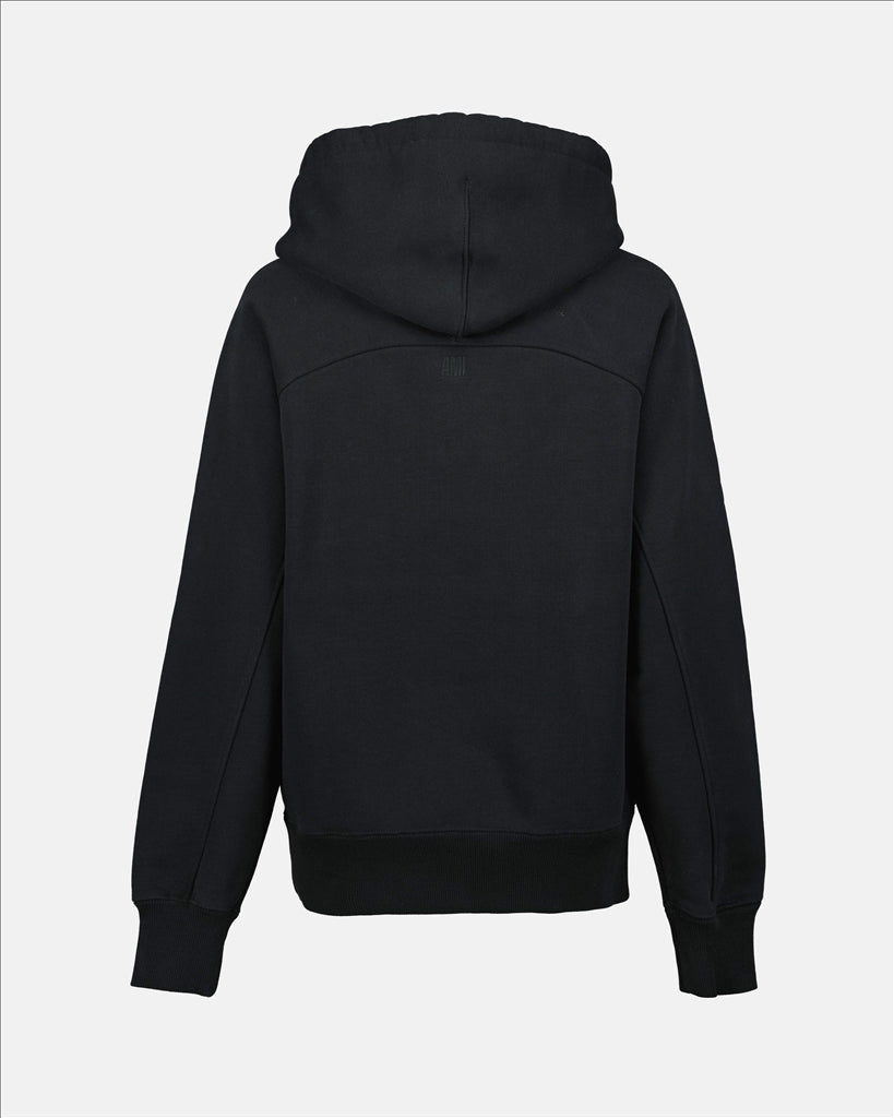 Sweatshirts Sweat à capuche Ami de coeur Ami PARIS Noir Unisexe