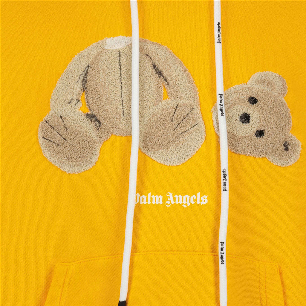 Sweatshirts Sweat à capuche Bear Palm Angels Jaune Homme