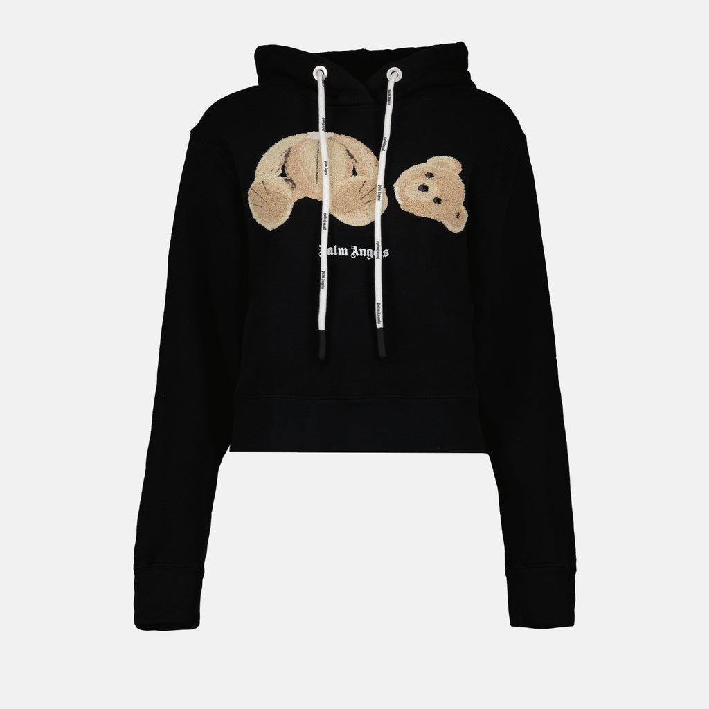 Sweatshirts Sweat à capuche Bear Palm Angels Noir Femme