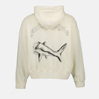 Sweatshirts Sweat à capuche Split Shark Palm Angels Beige Homme