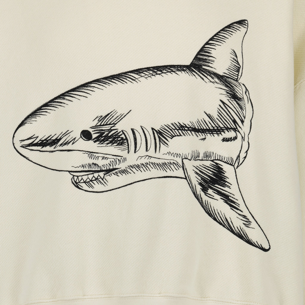 Sweatshirts Sweat à capuche Split Shark Palm Angels Beige Homme