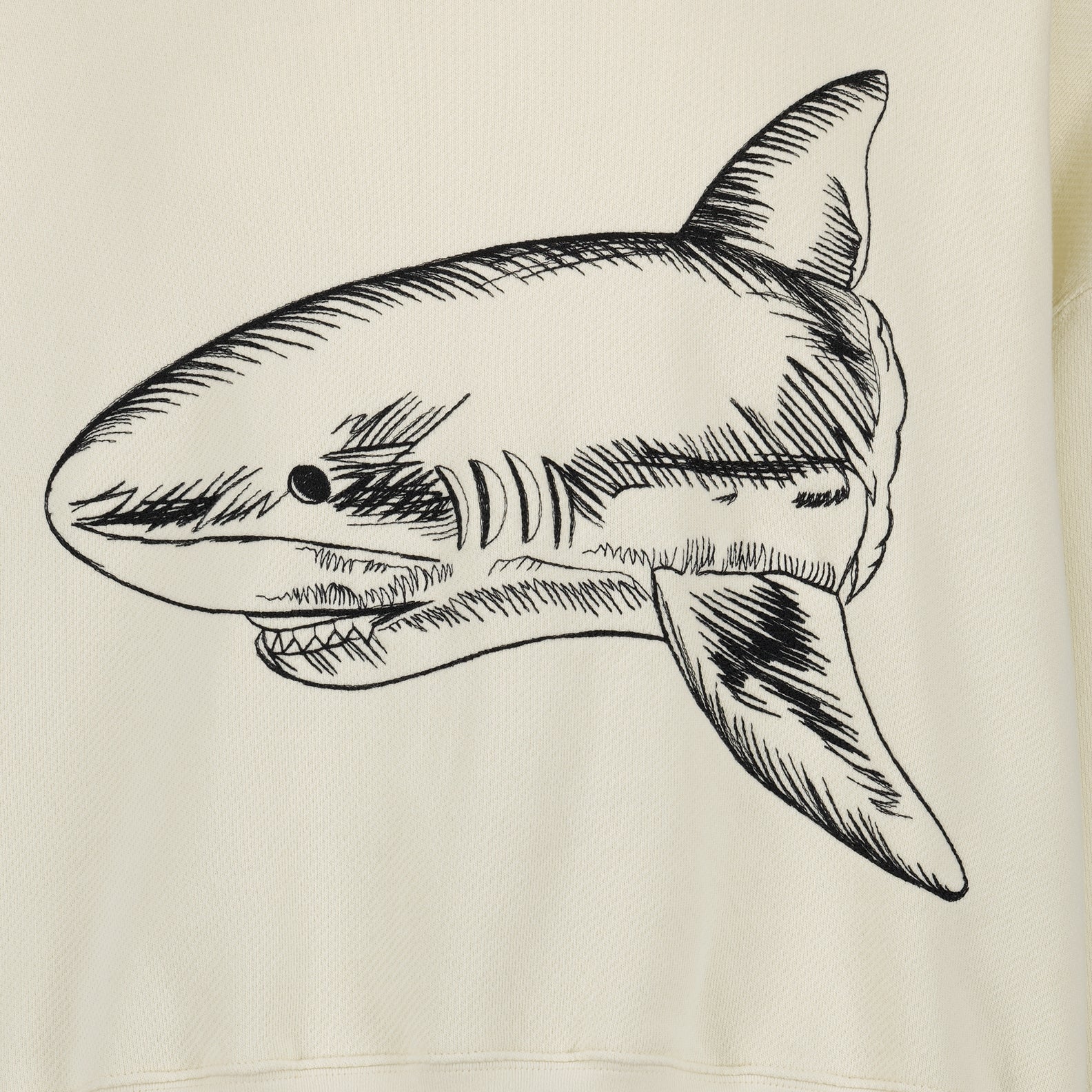 Sweatshirts Sweat à capuche Split Shark Palm Angels Beige Homme