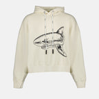 Sweatshirts Sweat à capuche Split Shark Palm Angels Beige Homme
