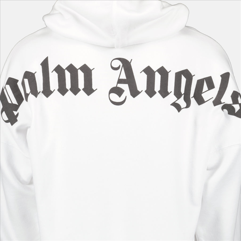 Sweatshirts Sweat à capuche à logo Palm Angels Blanc Homme