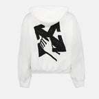 スウェットシャツ ハンドアローボクシーパーカー Off-White 白 男