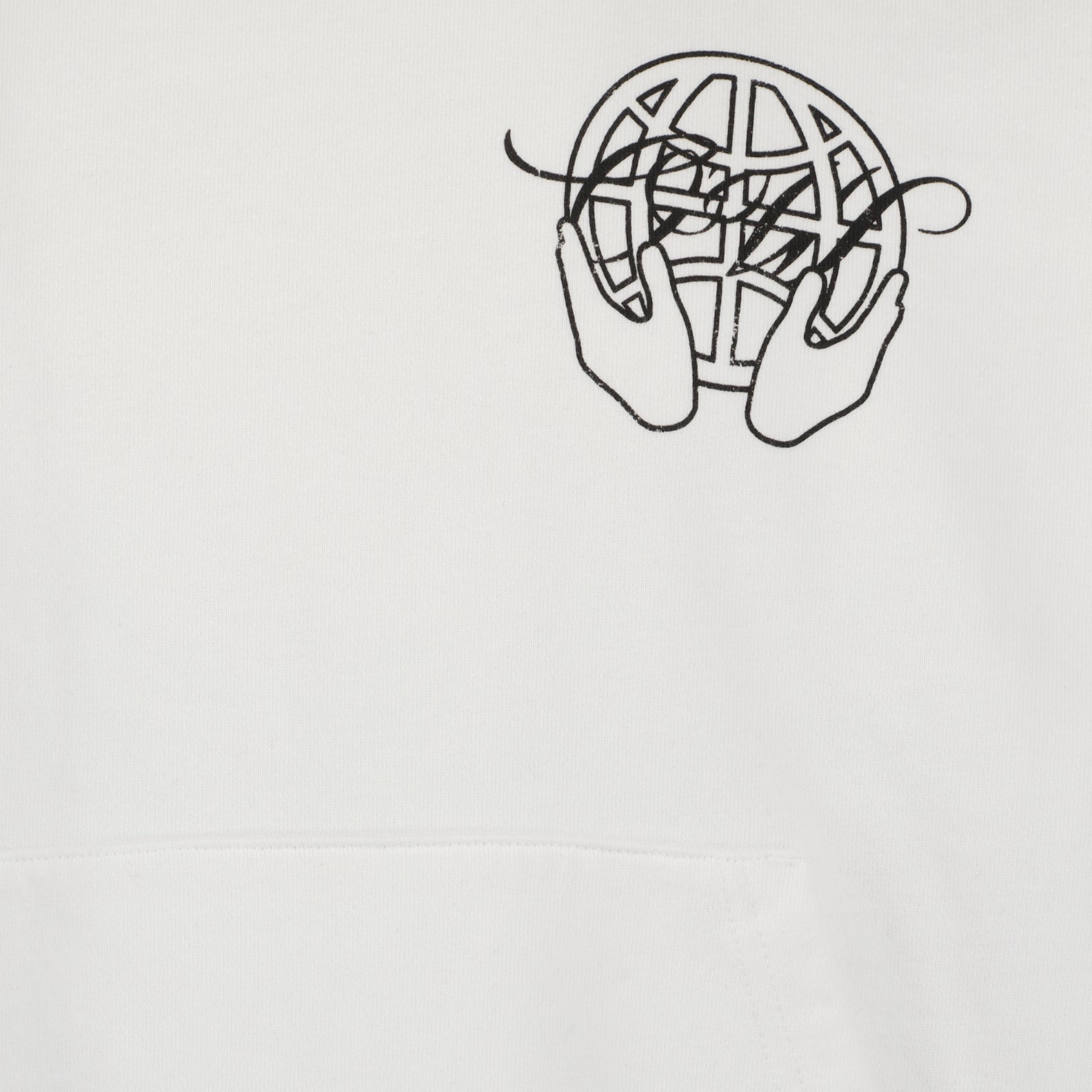 Sweatshirts Sweat à capuche hand Arrow boxy Off-White Blanc Homme