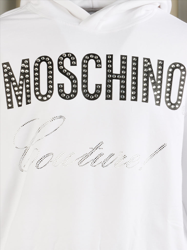 Vêtements Sweat à capuche Moschino Blanc Enfants