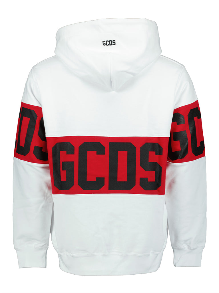 Sweatshirts Sweat à capuche à logo GCDS Blanc Homme