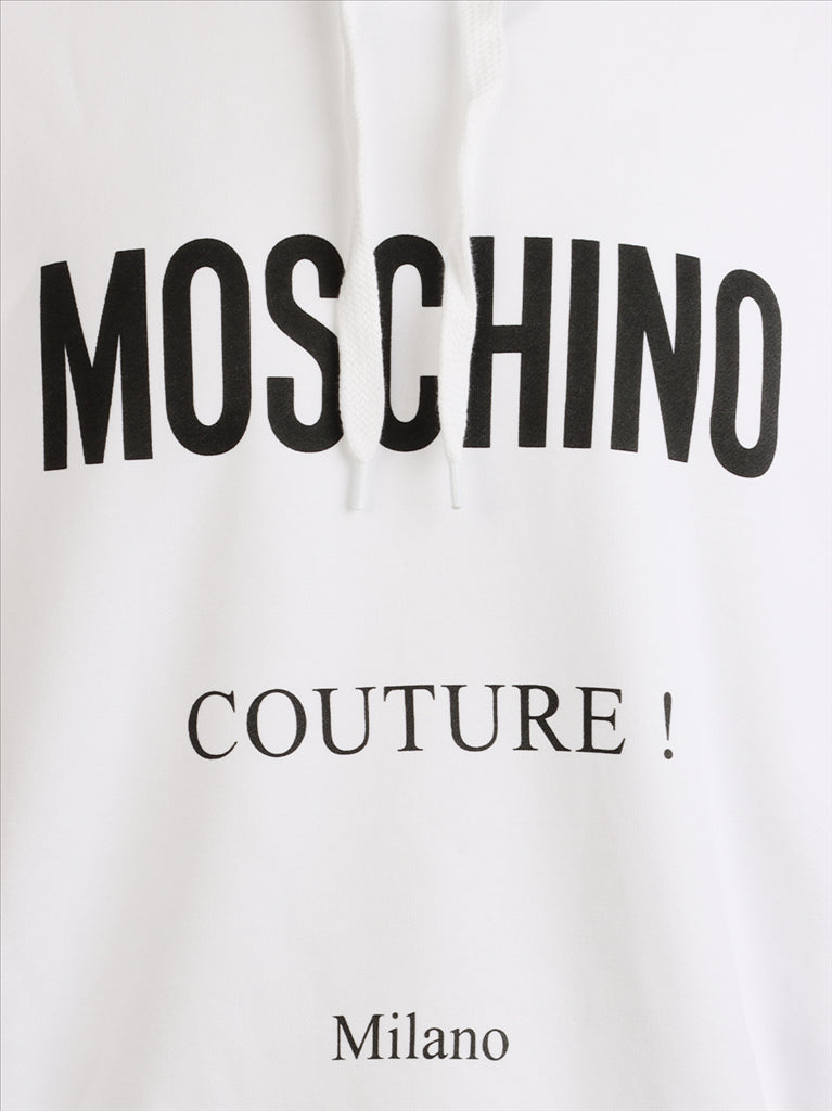 Sweatshirts Hoodie Moschino White Man