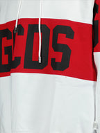 Felpe Sweat à capuche à logo GCDS Bianco Homme