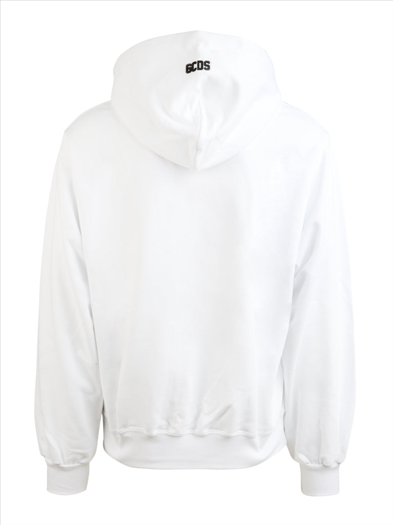 Sweatshirts Sweat à capuche à logo GCDS Blanc Homme