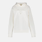 Sweatshirts Sweat à capuche Prada Blanc Femme