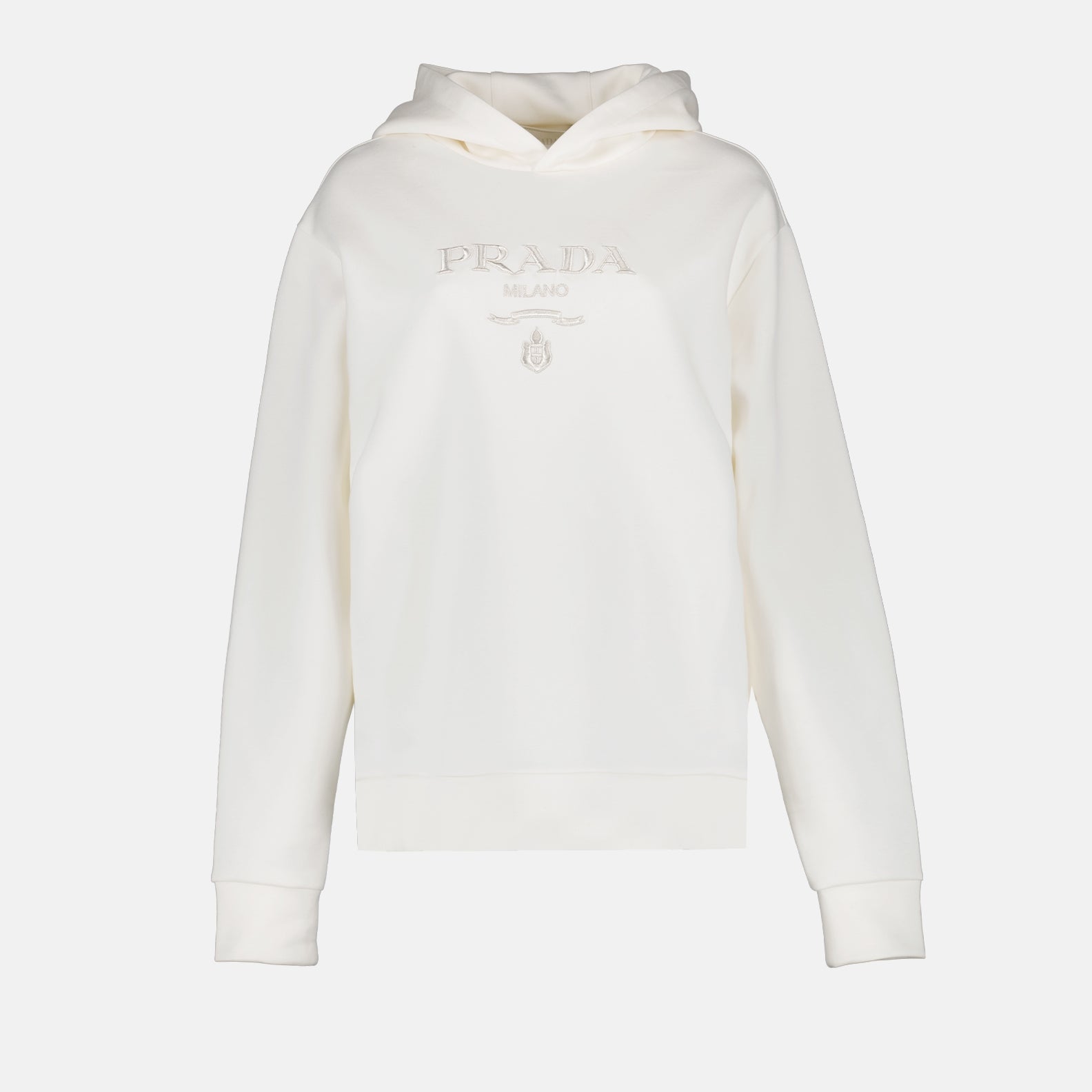 Sweatshirts Sweat à capuche Prada Blanc Femme