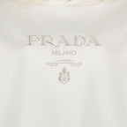 Sweatshirts Sweat à capuche Prada Blanc Femme