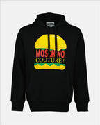 Sweatshirts Burger Hoodie Moschino Black Man